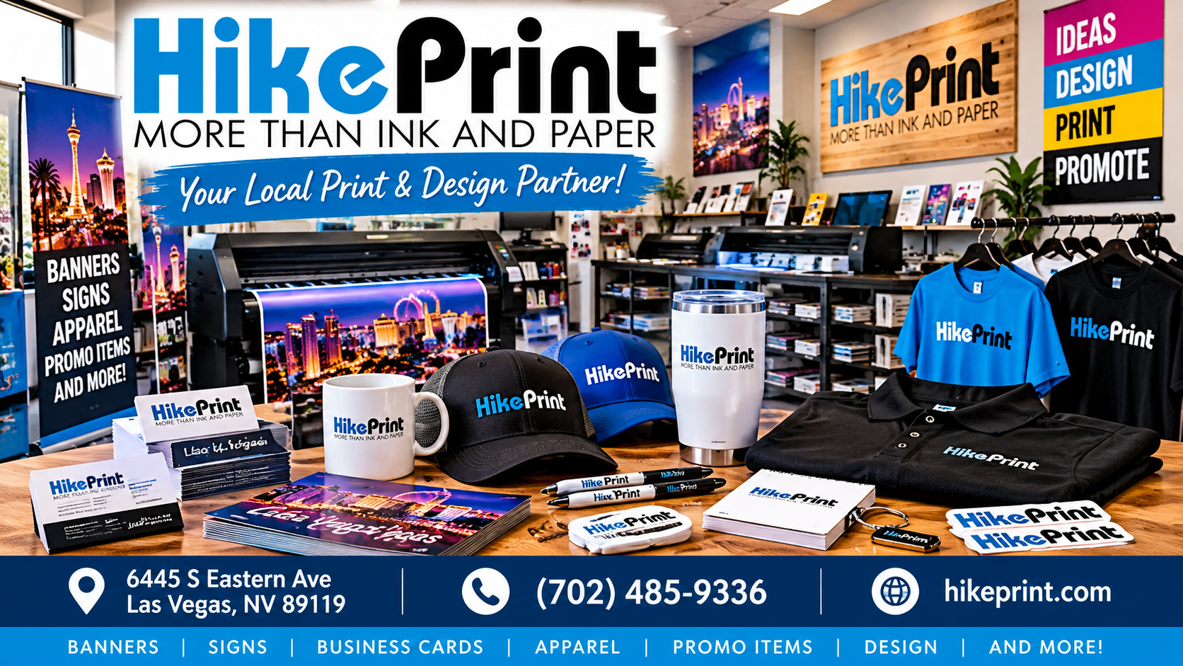 HikePrint printing and design services in Las Vegas