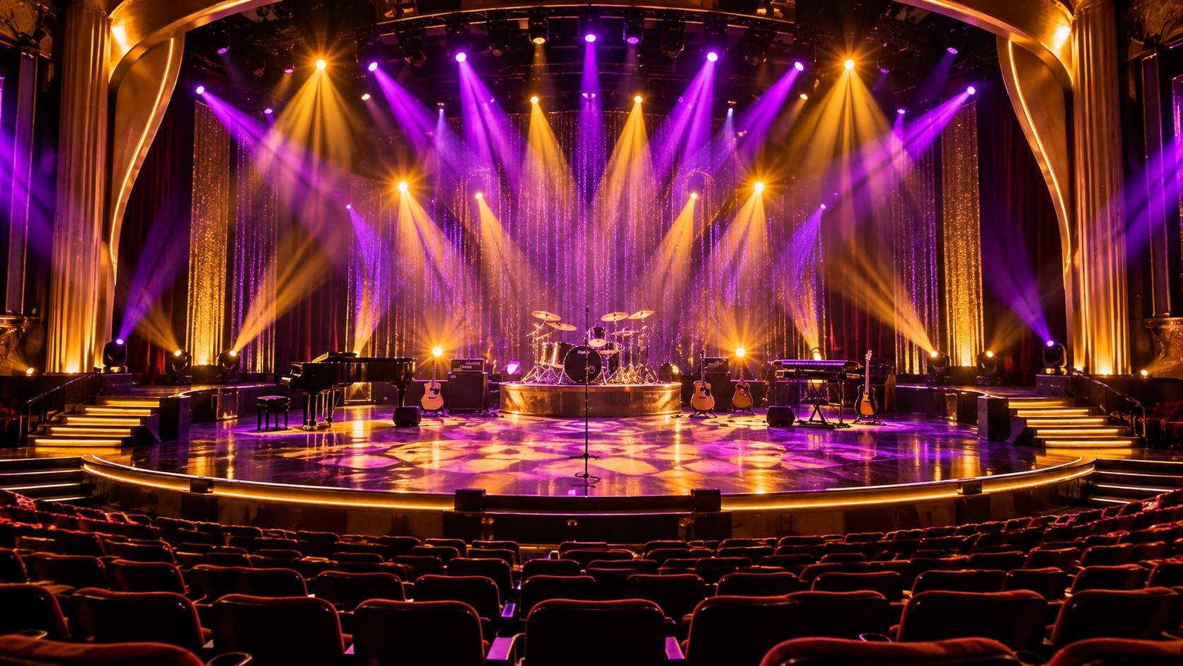 Live entertainment on a Las Vegas stage